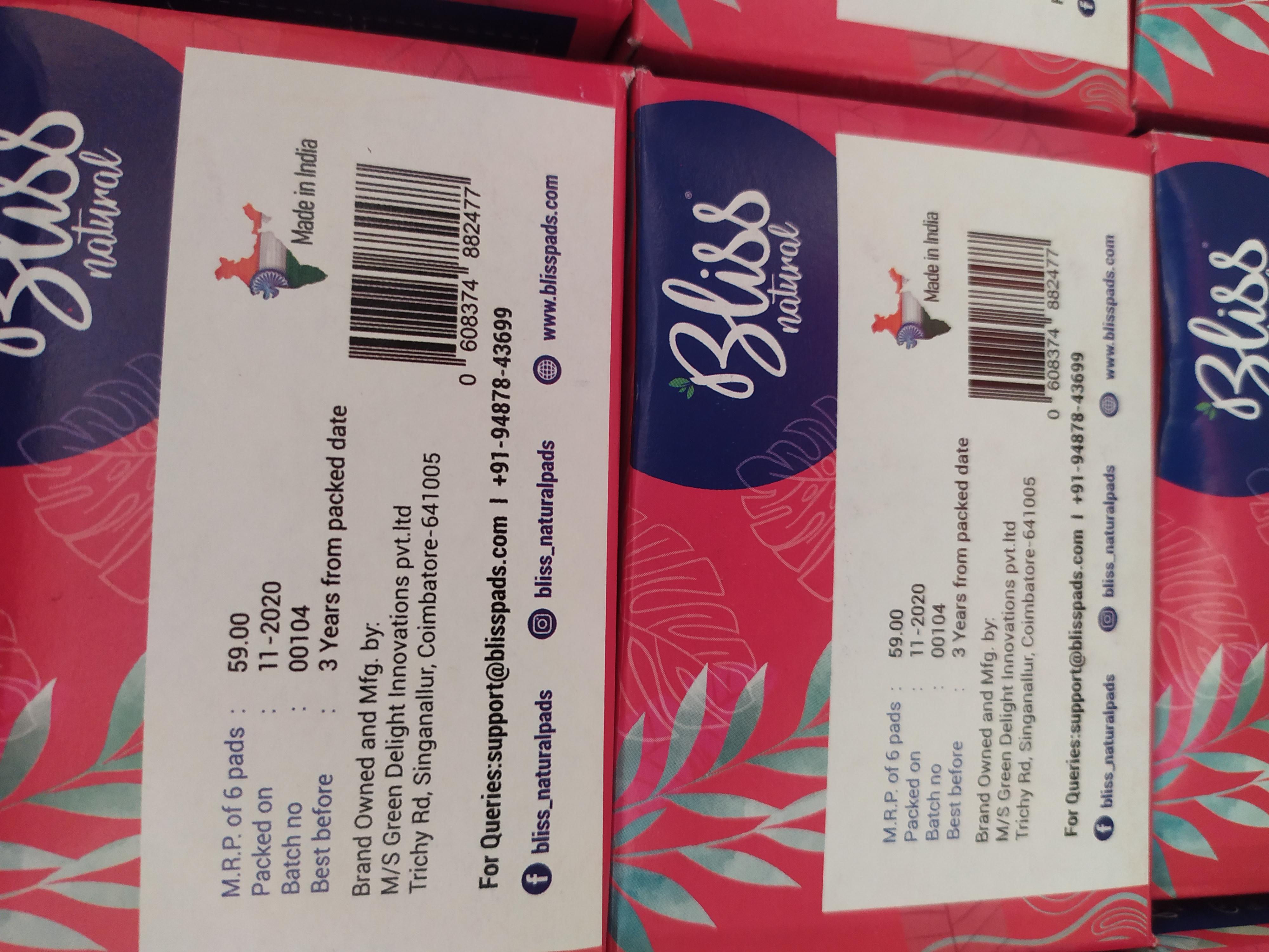 BLISS NATURAL PADS (XL) 