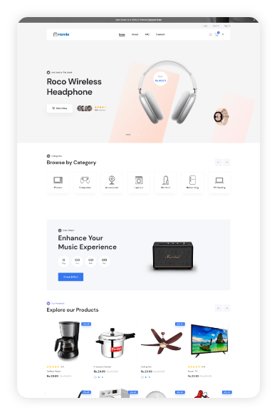 Home Appliances Online Shop Theme