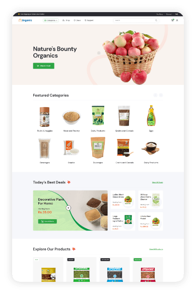 Organic Online Shop Theme